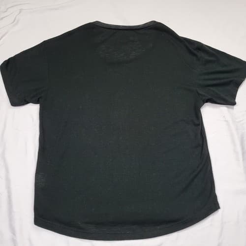 Modern Lux Womens Shirt Top Black L Tee Knit Poly Rayon Love Dream Believe - Thumbnail 3