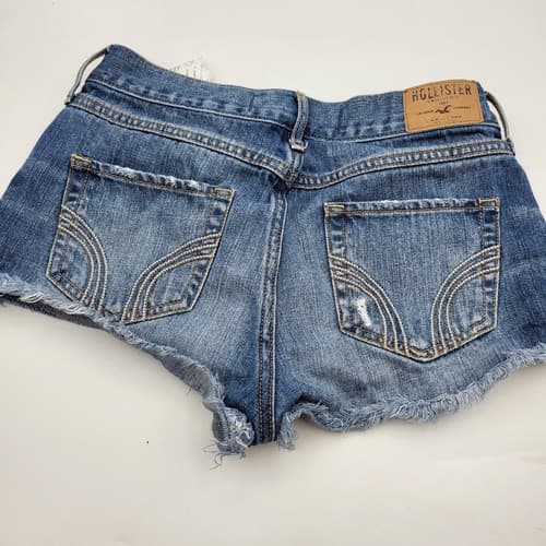 Hollister Womens Juniors Jean Shorts 5 Cotton Distressed Denim Cutoffs - Thumbnail 6