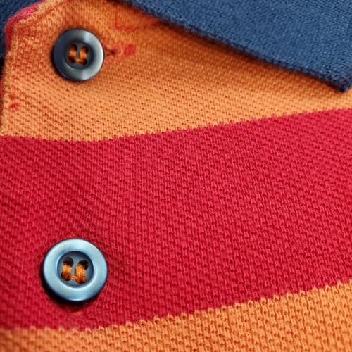 Rocawear Mens Shirt Orange XL Polo Red Navy Stripes Resort Cruise Colorful - Thumbnail 5