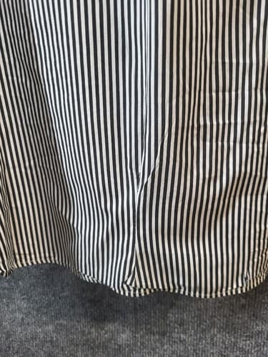 Ralph Lauren Button Down Shirt Black White Stripe 17.5 XL Cotton Classic Fit - Thumbnail 5