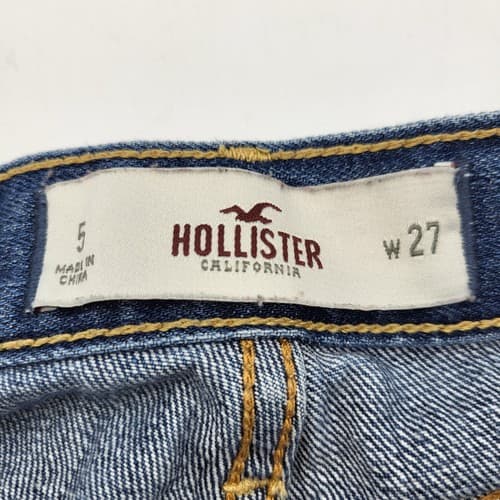Hollister Womens Juniors Jean Shorts 5 Cotton Distressed Denim Cutoffs - Thumbnail 7