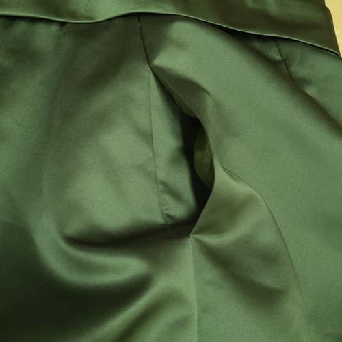 Davinci Womens Dress 8 Green One Shoulder Cocktail Prom Satin Pockets Evening - Thumbnail 7