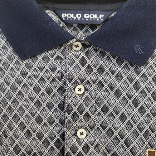 POLO GOLF Ralph Lauren Mens Shirt Blue XL Pima Cotton Pine Valley GC Logo - Thumbnail 4