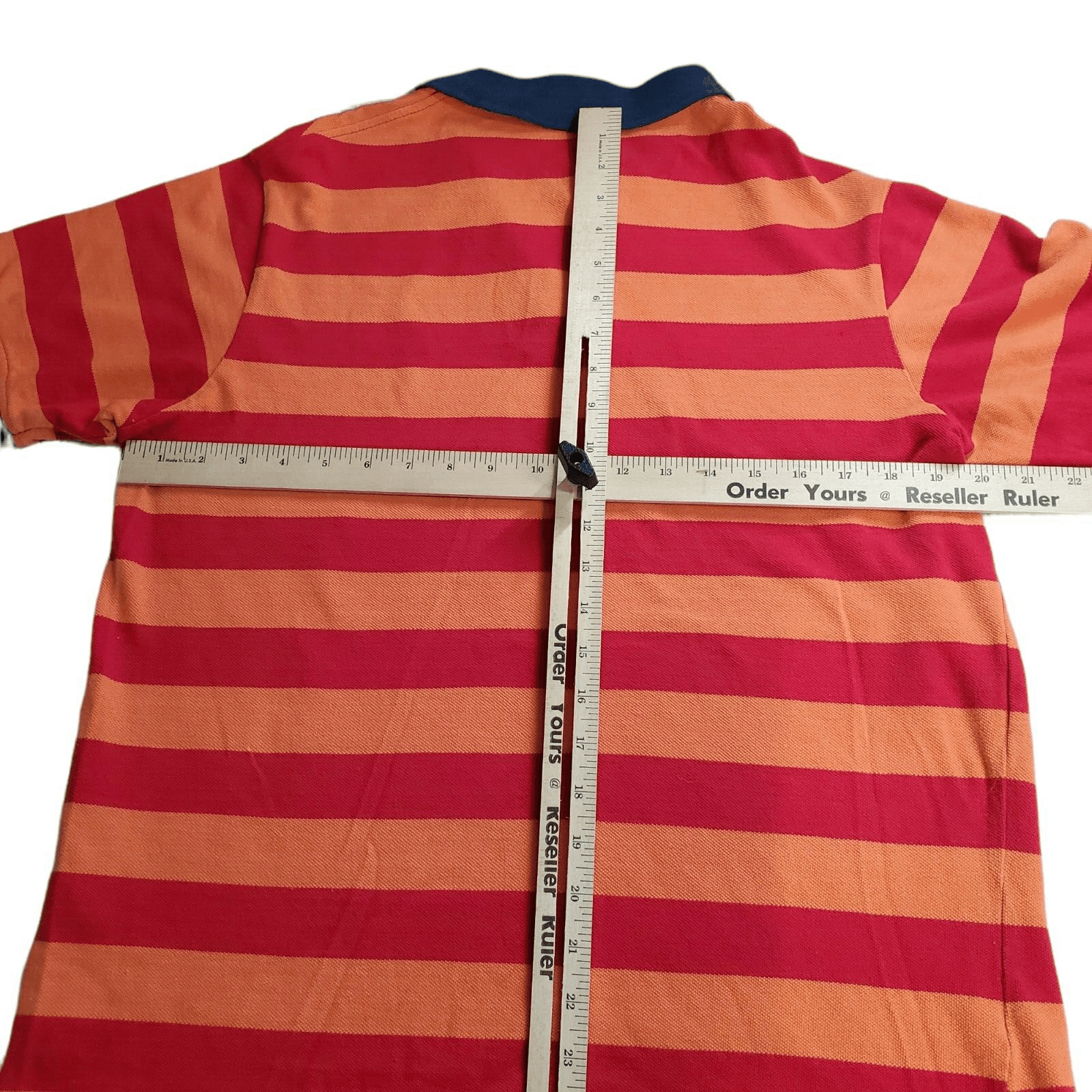 Rocawear Mens Shirt Orange XL Polo Red Navy Stripes Resort Cruise Colorful - Thumbnail 8