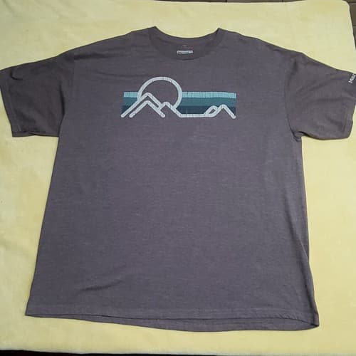 Marmot Mens Tee Shirt Brown 2XL XXL Short Sleeve Cotton Blend Mountain Logo - Thumbnail 6