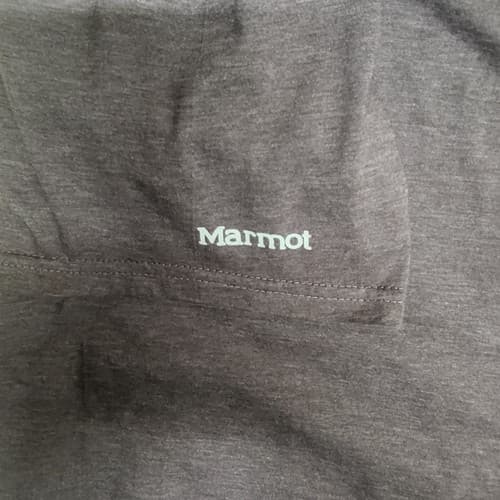 Marmot Mens Tee Shirt Brown 2XL XXL Short Sleeve Cotton Blend Mountain Logo - Thumbnail 9