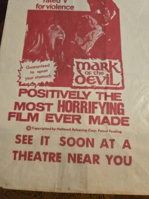 1980's Mark of the Devil Wax Vomit Bag Movie Theater Giveaway Film HORROR 4 PCS - Thumbnail 4