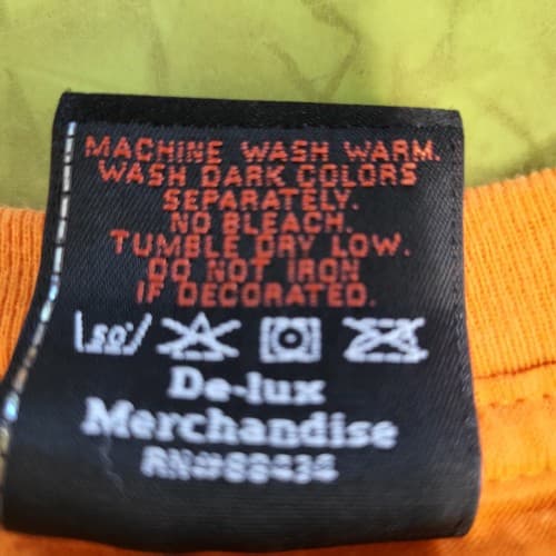 Harley Davidson Mens Shirt Orange L Cotton Short Sleeves Motorcycle Classic - Thumbnail 7