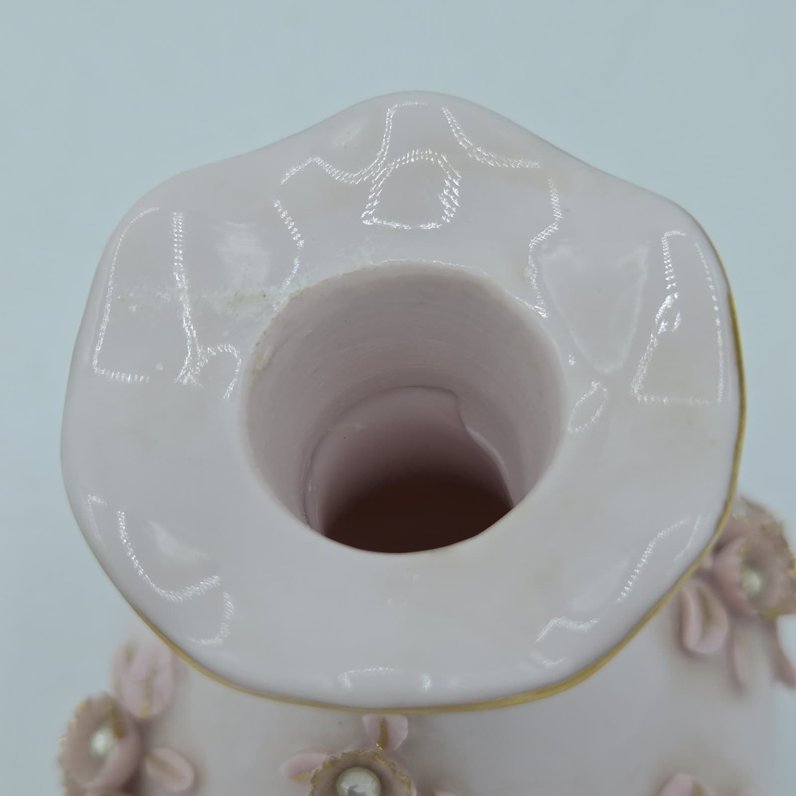 Vintage Lefton Numbered Perfume Bottle Unique Rare Collectible Pink Rhinestones - Thumbnail 8