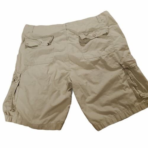 Overdrive Clothing Mens Shorts 38 Cargo Cotton Light Tan/Khaki Deep Pockets - Thumbnail 2