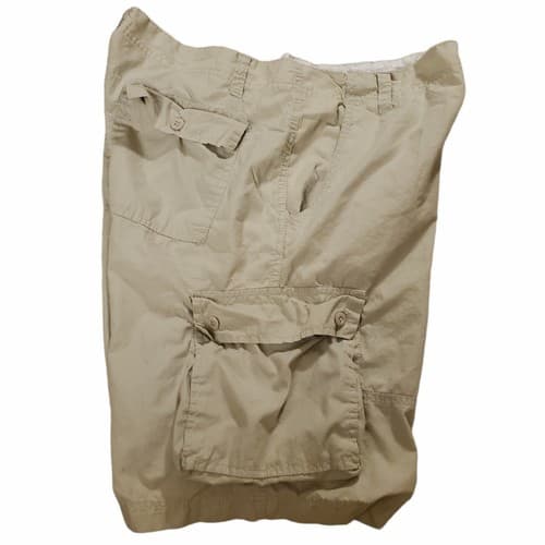 Overdrive Clothing Mens Shorts 38 Cargo Cotton Light Tan/Khaki Deep Pockets - Thumbnail 3