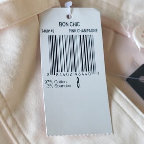 Grace Elements Womens Capri Pants 8 Cotton Spandex Pink Flat Front Pockets NWT - Thumbnail 10
