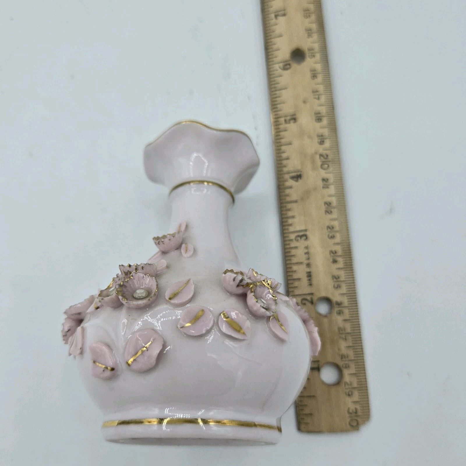 Vintage Lefton Numbered Perfume Bottle Unique Rare Collectible Pink Rhinestones - Thumbnail 11