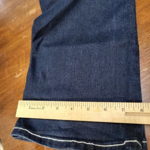 Project Indigo Womens Jeans Blue Denim 4 Bootcut Embroidered 5 Pockets Topstich - Thumbnail 11