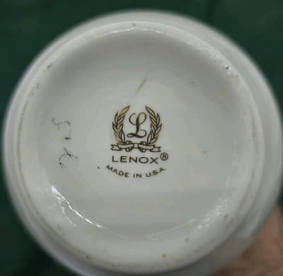 Vintage Lenox Roselyn Bud Vase 24k Gold Trim Pink Rose Handpainted USA EUC - Thumbnail 3
