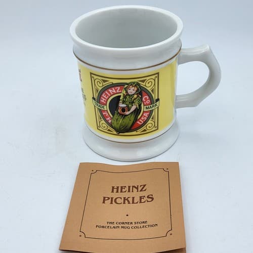 Heinz Sweet Pickles Mug Advertising Porcelain The Corner Store Japan VTG 1982 - Thumbnail 13