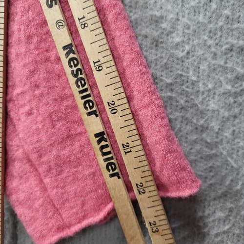 Charter Club Womens Sweater 1X Wool Pink Cardigan Ruffles Hook & Eye - Thumbnail 12