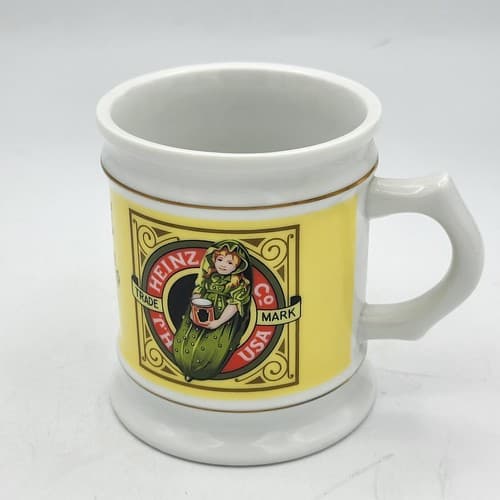 Heinz Sweet Pickles Mug Advertising Porcelain The Corner Store Japan VTG 1982 - Thumbnail 3