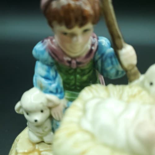 Christmas Otagiri Nativity Music Box Silent Night Frazier Collection Porcelain - Thumbnail 4