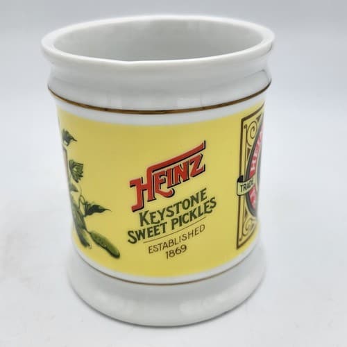 Heinz Sweet Pickles Mug Advertising Porcelain The Corner Store Japan VTG 1982 - Thumbnail 4