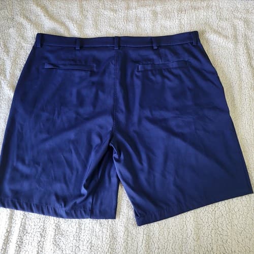 MSX Performance Mens Golf Casual Shorts Navy Blue 46 Flat Front Mesh Pockets - Thumbnail 7