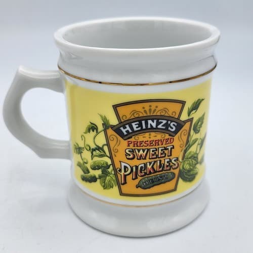 Heinz Sweet Pickles Mug Advertising Porcelain The Corner Store Japan VTG 1982 - Thumbnail 2