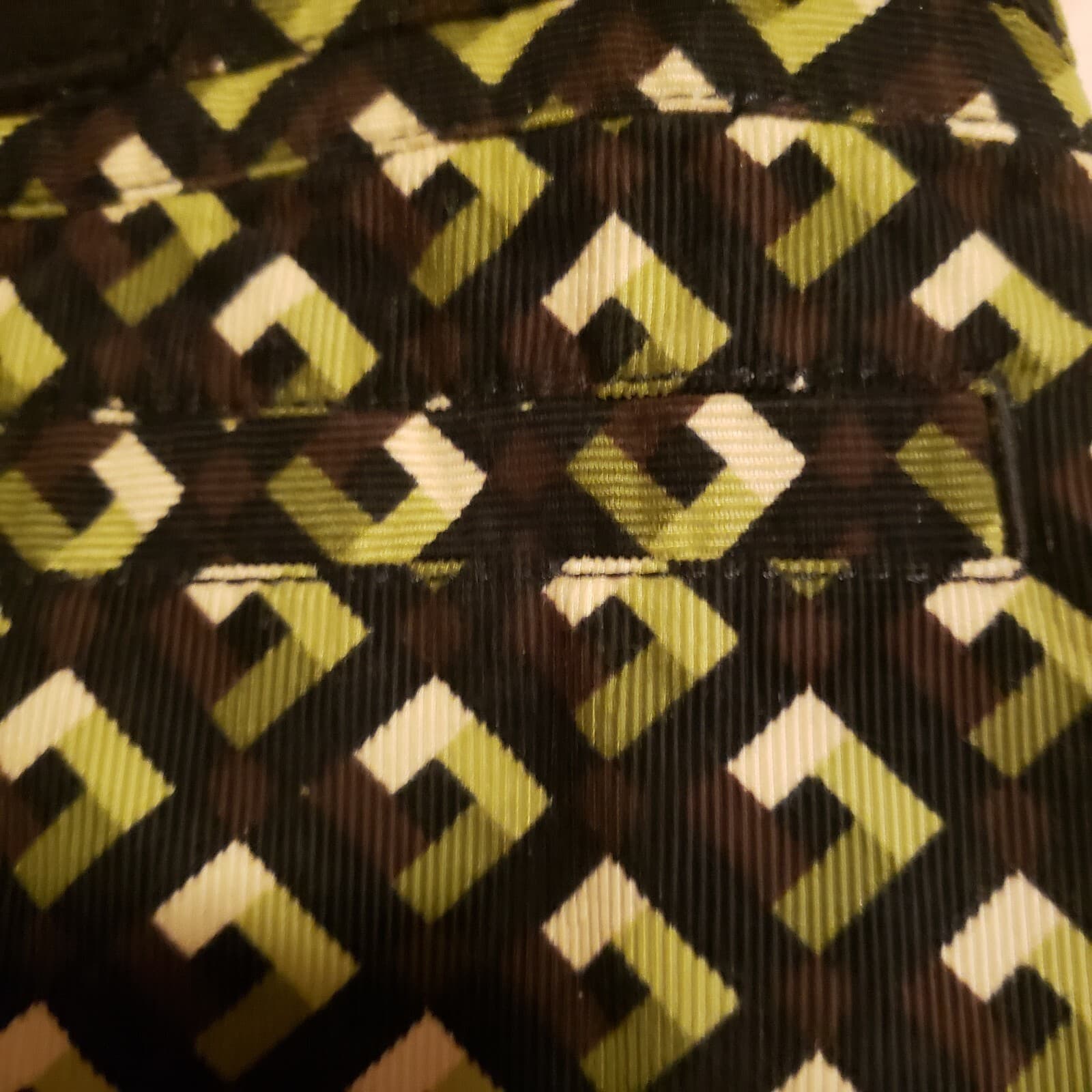 LOFT Womens Skirt Black Green Brown 8 Geometric Belt Mini Straight - Thumbnail 7