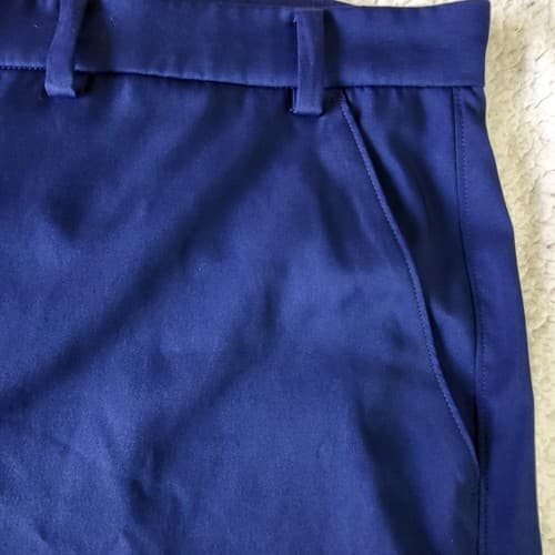 MSX Performance Mens Golf Casual Shorts Navy Blue 46 Flat Front Mesh Pockets - Thumbnail 3