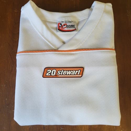 Tony Stewart Chase Authentics Jersey Shirt Adult 2XL White NASCAR Y2K Trackside - Thumbnail 2