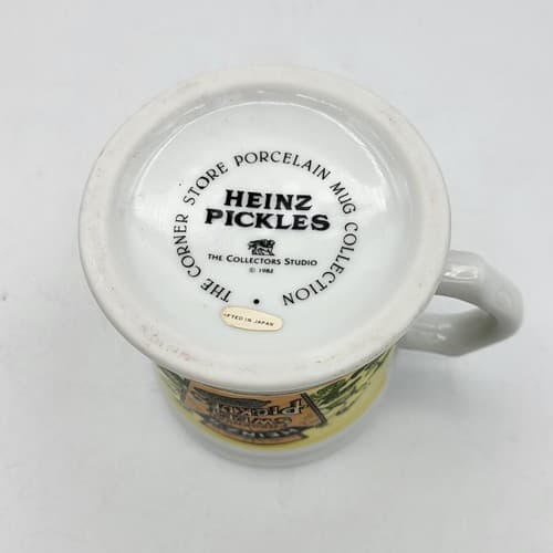 Heinz Sweet Pickles Mug Advertising Porcelain The Corner Store Japan VTG 1982 - Thumbnail 7