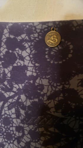 Soft Surroundings Women Dress PXS Wrap Plum Cotton Blend V-Neck Paisley Comfort - Thumbnail 5
