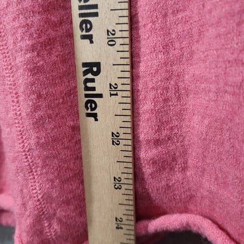 Charter Club Womens Sweater 1X Wool Pink Cardigan Ruffles Hook & Eye - Thumbnail 9