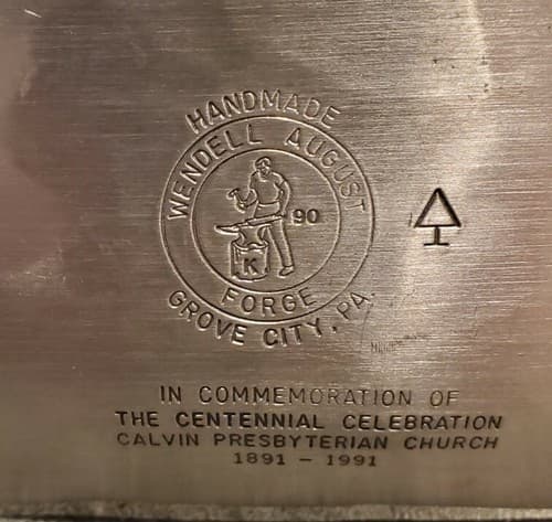 Wendell August Forge 100 Year Anniversary Tray Calvin Presbyterian Chuch PA - Thumbnail 4