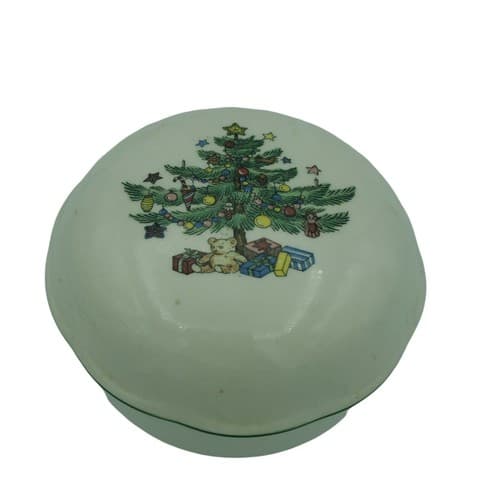 Christmas Nikko 4 Piece Lot -Trinket Box Dish, Heart Dish, Tealight Holder - Thumbnail 5