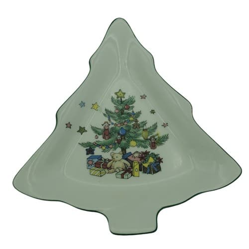 Christmas Nikko 4 Piece Lot -Trinket Box Dish, Heart Dish, Tealight Holder - Thumbnail 4