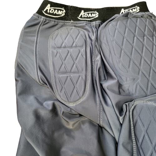 Adams Mens Compression Shorts Black S Football Girdle 5-Pad Youth - Thumbnail 3