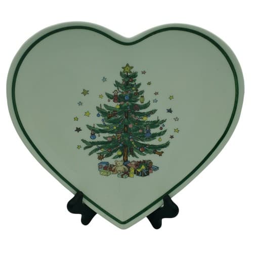 Christmas Nikko 4 Piece Lot -Trinket Box Dish, Heart Dish, Tealight Holder - Thumbnail 2