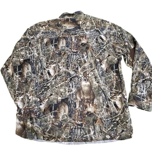 North River Outfitters Mens Shirt Camo L Shooting Patches Gorpcore Cotton - Thumbnail 6