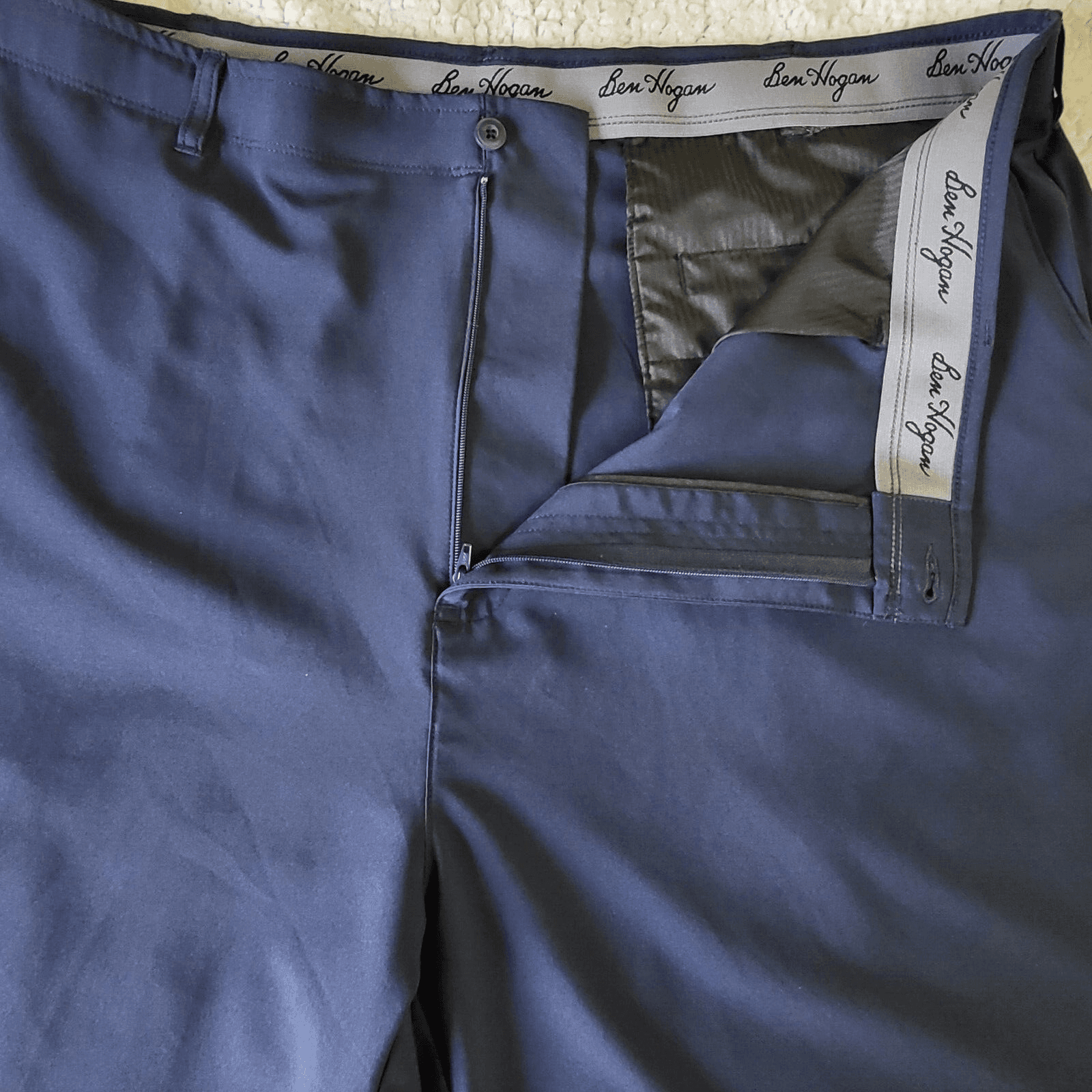 Ben Hogan Performance Mens Golf Short Navy Blue 46 Flat Front Flex Stretch - Thumbnail 2