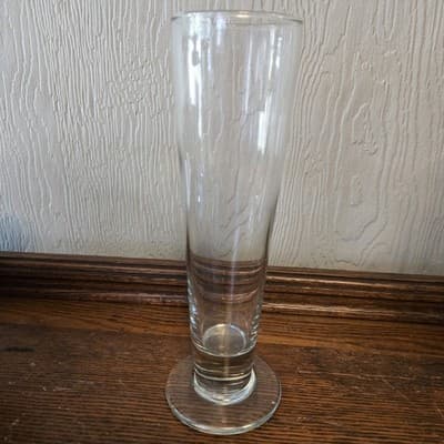 Vintage Clear Beer Pilsner Glasses 16oz Heavy Barware Set 4 Man Gift Dadcorp - Thumbnail 3