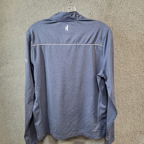 Johnnie O Mens Pullover Sweater Blue S Golf 1/4 Zip Active Links Brewing Logo - Thumbnail 2