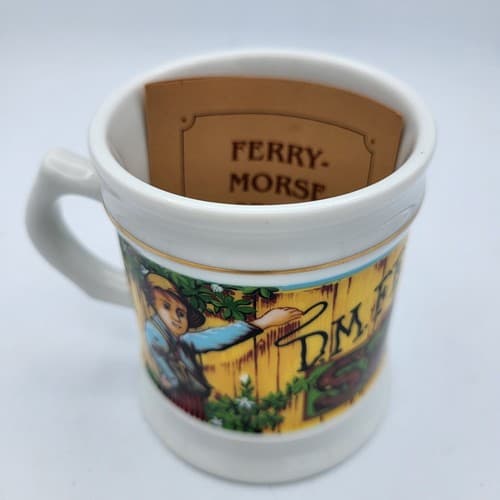 D.M.Feery & Co Seeds Mug Advertising Porcelain The Corner Store Japan VTG 1982 - Thumbnail 8