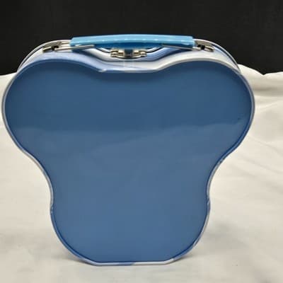 Vintage Disney Mickey Mouse Lunch Box Storage Tin Blue Perfect For Trinkets - Thumbnail 2