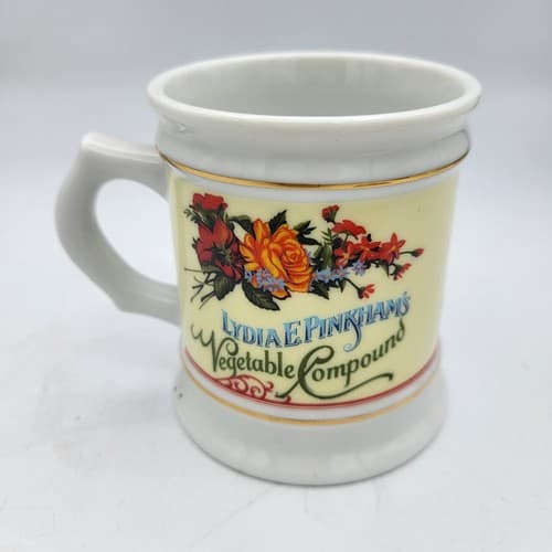 Lydia E Pinkham Vegetable Compound Mug Porcelain The Corner Store Japan VTG 82 - Thumbnail 4