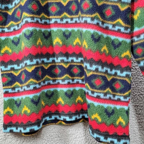Matrix Sportswear Womens Top M Aztec Southwestern Fleece Vintage 90s Pullover - Thumbnail 8