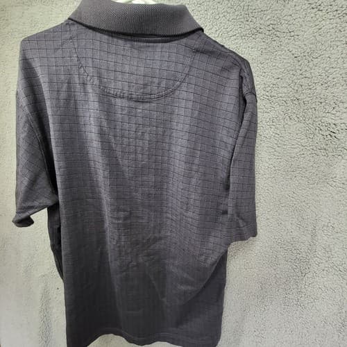 Payne Stewart Legacy Mens Golf Shirt Gray S 100% Cotton Small Check Classic Polo - Thumbnail 6