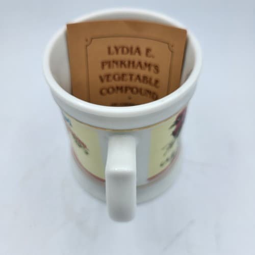 Lydia E Pinkham Vegetable Compound Mug Porcelain The Corner Store Japan VTG 82 - Thumbnail 7