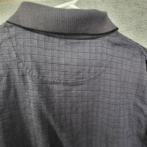 Payne Stewart Legacy Mens Golf Shirt Gray S 100% Cotton Small Check Classic Polo - Thumbnail 7
