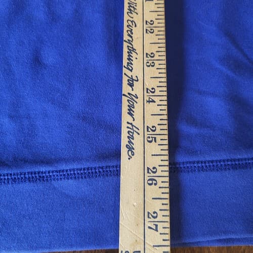 New York Giants Tommy Bahama Mens Sweater Blue 1/4 Zip Pima Cotton Red Logos - Thumbnail 12