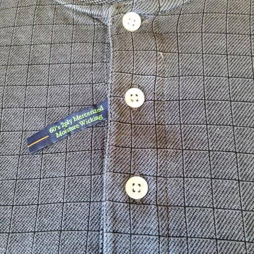 Payne Stewart Legacy Mens Golf Shirt Gray S 100% Cotton Small Check Classic Polo - Thumbnail 2